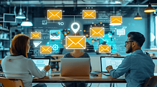 Zoho TeamInbox dashboard for shared inboxes, team collaboration, message assignment, and efficient email management